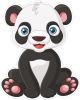 Barevná panda 005 roztomilá
