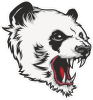 Barevná panda 009 pravá zuřivá