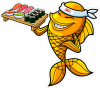 Barevná ryba 002 levá I love sushi