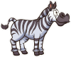 Barevná zebra 005 pravá