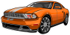 Barevné auto 036 levá Mustang GT