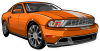 Barevné auto 036 pravá Mustang GT