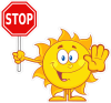 Barevné sluníčko 004 STOP stůj