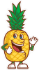 Barevný ananas 001 pravá