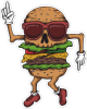 Barevný burger 001 levá