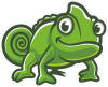 Barevný chameleon 003 pravá