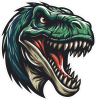Barevný dinosaurus 017 pravá T rex