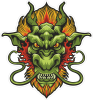 Barevný drak 012