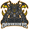Barevný drak 024 nápis dragons