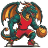 Barevný drak 025 pravá basketbal