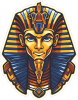 Barevný egyptský motiv 004 faraon