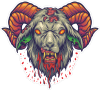 Barevný kozel 009 zombie