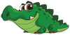 Barevný krokodýl 012 levá kuk