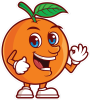 Barevný pomeranč 001 pravá veselý