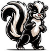 Barevný skunk 001 pravá smraďoch