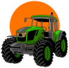 Barevný traktor 001 levá