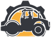 Barevný traktor 005 levá válec