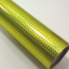 Fantasy 1/4 mosaic brass PRIME, žlutá folie s holografickým efektem
