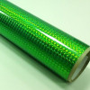 Fantasy 1/4 mosaic fluorescent green PRIME, fluor. zelená folie s holografickým efektem