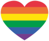 LGBT vlajka 001 duhové srdce