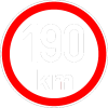 Maximální rychlost 190km - nejvyšší konstrukční rychlost