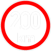 Maximální rychlost 200km - nejvyšší konstrukční rychlost