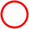 Maximální rychlost 230km - nejvyšší konstrukční rychlost