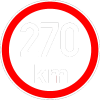 Maximální rychlost 270km - nejvyšší konstrukční rychlost