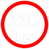 Maximální rychlost 290km - nejvyšší konstrukční rychlost