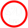 Maximální rychlost 420km - nejvyšší konstrukční rychlost