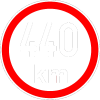 Maximální rychlost 440km - nejvyšší konstrukční rychlost