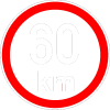 Maximální rychlost 60km - nejvyšší konstrukční rychlost