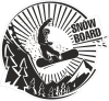 Tištěný snowboard 001 černobílý