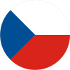 Vlajka Česká Republika - kulatá levá (ČR) 