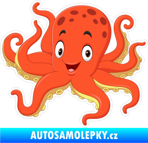 Samolepka Barevná chobotnice 001 levá