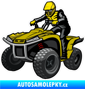 Samolepka Barevná čtyřkolka 002 levá