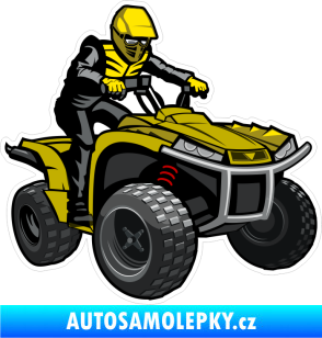 Samolepka Barevná čtyřkolka 002 pravá
