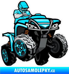 Samolepka Barevná čtyřkolka 003 pravá