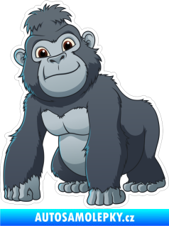 Samolepka Barevná gorila 004 levá