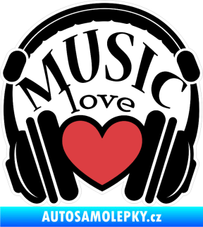Samolepka Barevná hudba 002 love music
