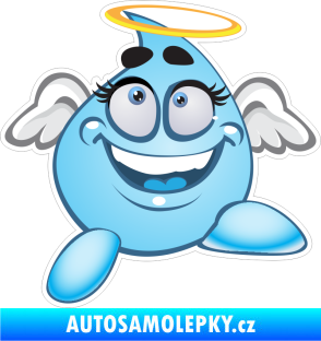 Samolepka Barevná kapka 002 levá andílek