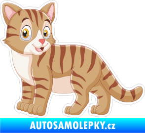 Samolepka Barevná kočka 010 levá