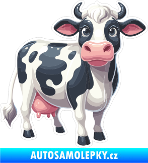 Samolepka Barevná kráva 007 pravá