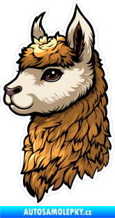 Samolepka Barevná lama 001 levá