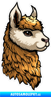 Samolepka Barevná lama 001 pravá