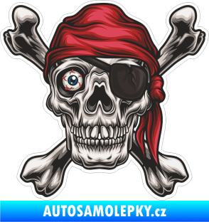 Samolepka Barevná lebka 021 pravá prát