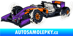 Samolepka Barevná monster formule 001 levá
