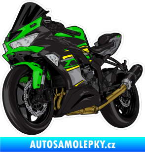 Samolepka Barevná motorka 001 levá