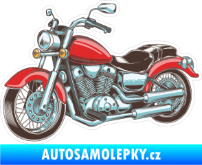 Samolepka Barevná motorka 002 levá