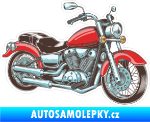 Samolepka Barevná motorka 002 pravá
